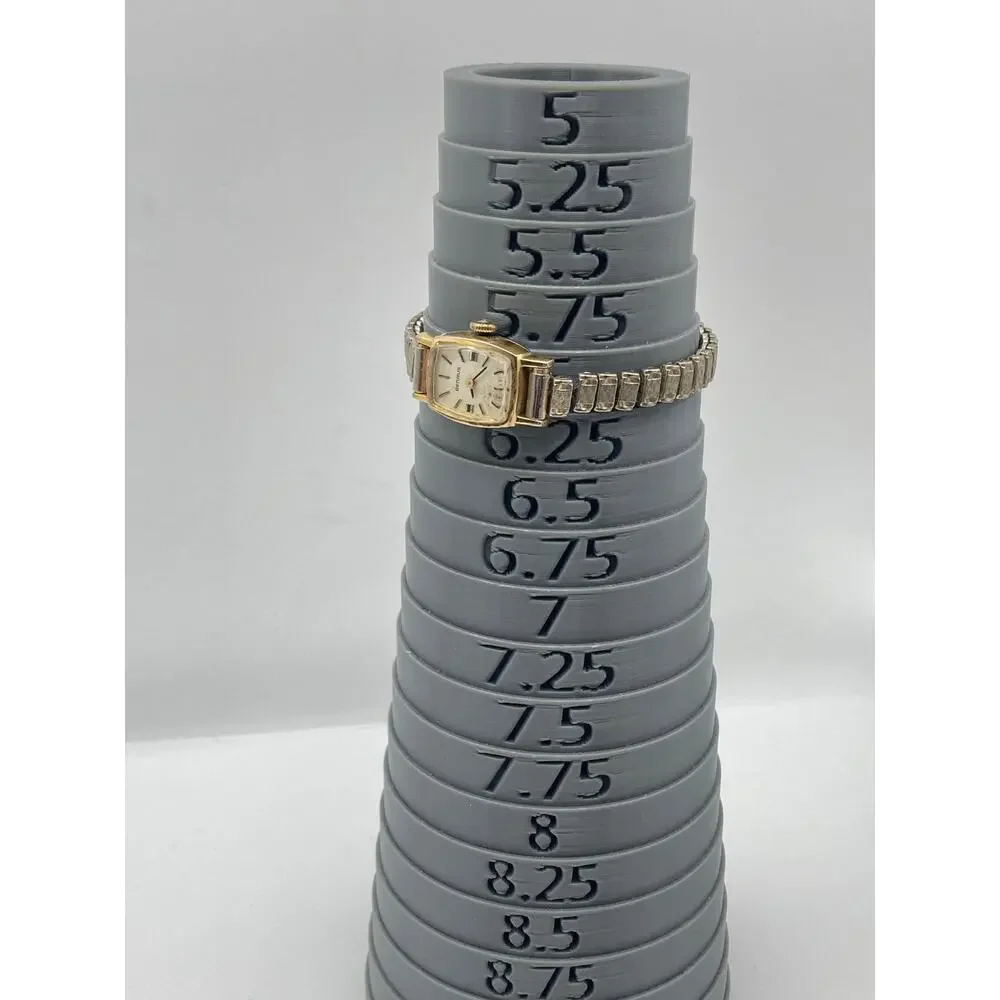 VTG Benrus Mechanical Wind Up Women's Petite Dress Watch 15mm - Expandable Runs